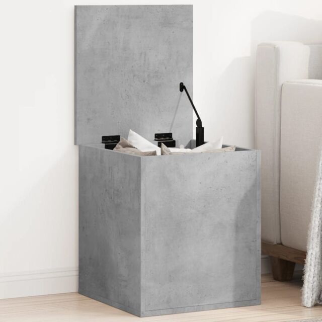 Berkfield Home Storage Box Concrete Grey 40x42x46 cm Engineered Wood - Size: 40 x 42 x 46 cm - image 1