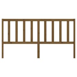 Berkfield Home Bed Headboard Honey Brown 206x4x100 cm Solid Wood Pine - Size: 206 x 4 x 100 cm - thumbnail 4