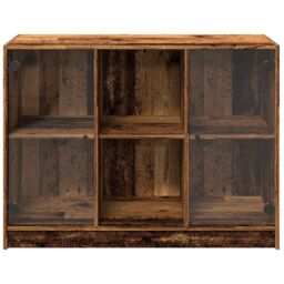 Berkfield Home Sideboard Old Wood 102x37x75.5 cm Engineered Wood in Brown - thumbnail 4