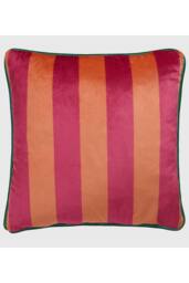 Laurence Llewelyn-Bowen 'Cotswald Fantasia Dawn' Soft Touch Floral Print Velvet Filled Cushion in Pink - Size: 43 cm x 43 cm - thumbnail 3