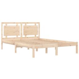 Berkfield Home Bed Frame Solid Wood 180x200 cm Super King Size in Brown - thumbnail 4