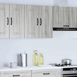 Berkfield Home Kitchen Wall Cabinet Kalmar Grey Sonoma Engineered Wood - thumbnail 1