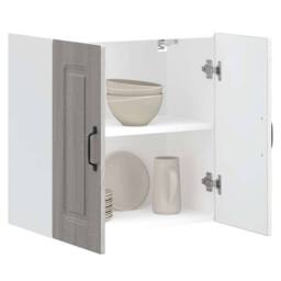 Berkfield Home Kitchen Wall Cabinet Kalmar Grey Sonoma Engineered Wood - thumbnail 4