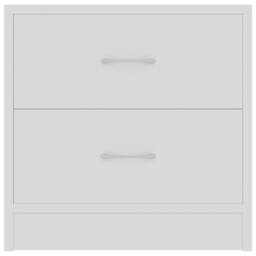 Berkfield Home Bedside Cabinets 2 pcs White 40x30x40 cm Engineered Wood - Size: 40 x 30 x 40 cm - thumbnail 5