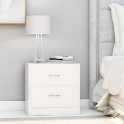Berkfield Home Bedside Cabinets 2 pcs White 40x30x40 cm Engineered Wood - Size: 40 x 30 x 40 cm - thumbnail 2