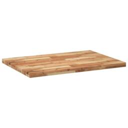Berkfield Home Table Top Rectangular 120x70x4 cm Solid Wood Acacia in Brown - Size: 120 x 70 x 4 cm - thumbnail 8