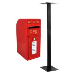 Monstershop Red Royal Mail Post Box with Stand - thumbnail 1