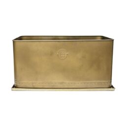 Royal Botanic Gardens Kew Kew Aged Brass Regency Outdoor Planter 62Cm - Premium Quality - 2 Other Sizes Available - 3 Year Warranty - Detachable - thumbnail 2