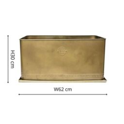 Royal Botanic Gardens Kew Kew Aged Brass Regency Outdoor Planter 62Cm - Premium Quality - 2 Other Sizes Available - 3 Year Warranty - Detachable - thumbnail 8