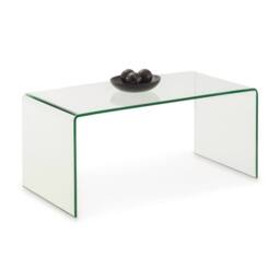 Cheshire Caledon Bent Glass Coffee Table in Clear