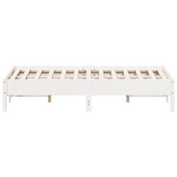 Berkfield Home Bed Frame without Mattress White 120x190 cm Small Double Solid Wood Pine - thumbnail 5