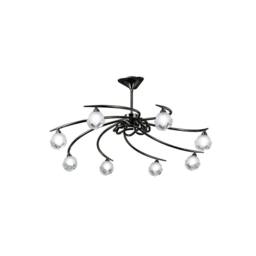 Netlighting Fragma Telescopic Semi Flush 8 Light G9 Black Chrome - thumbnail 4