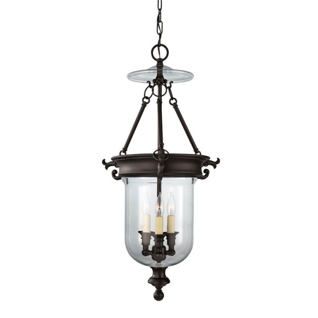 Loops 3 Bulb Chandelier Hanging Pendant LIght Oil Rubbed Bronze LED E14 40W Bulb
