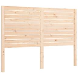 Berkfield Home Beautiful Bed Frame with Headboard 120x200 cm Solid Wood in Light Tan - Size: Small Double - thumbnail 8