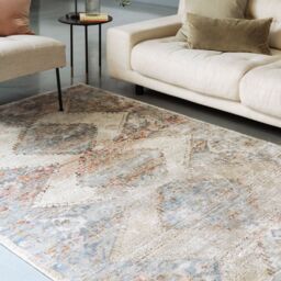 The Rug Shop UK Beige Traditional Persian Easy to clean Machine Made Geometric Rug - Size: 195 cm x 290 cm - thumbnail 1