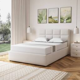 Artemis Home Richwood Fabric 135cm Double Ottoman Bed Frame with Storage - Beige - thumbnail 1