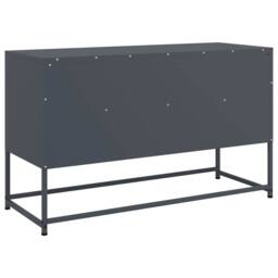 Berkfield Home TV Cabinet Anthracite 100.5x39x60.5 cm Steel in Dark Grey - thumbnail 8