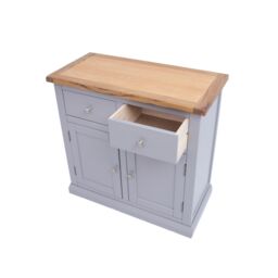 Cabinet Bits Rocca Grey 2 Drawer 2 Door Sideboard Chrome Knob - thumbnail 5