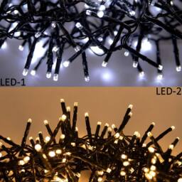 Shatchi 480 Christmas Tree Cluster Warm & Cool White Lights Multifunction 8 Light Modes in Yellow - thumbnail 5