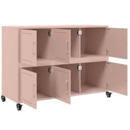 Berkfield Home Sideboard Pink 100.5x39x72 cm Steel - thumbnail 9