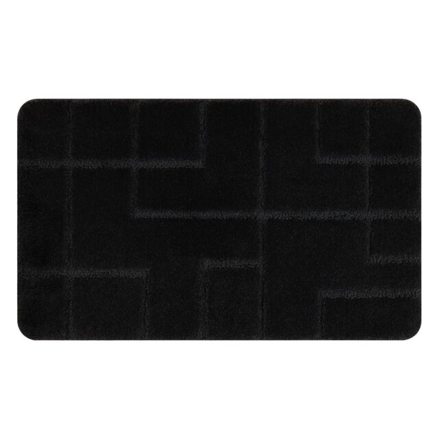 RugsX Dywaniki Łazienkowe Rug in Black - Size: 60 cm x 100 cm - image 1