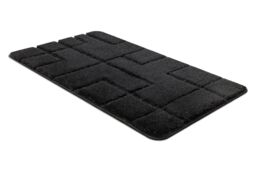 RugsX Dywaniki Łazienkowe Rug in Black - Size: 60 cm x 100 cm - thumbnail 2