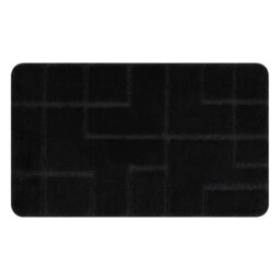 RugsX Dywaniki Łazienkowe Rug in Black - Size: 60 cm x 100 cm - thumbnail 1