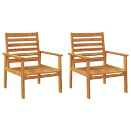 Berkfield Home 3 Piece Garden Lounge Set Solid Wood Acacia in Brown - thumbnail 4
