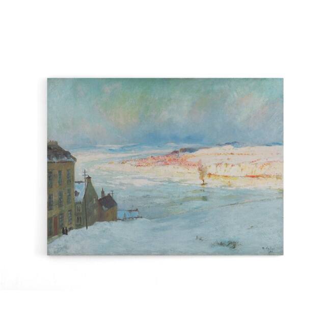 "Artery8 Maurice Cullen Levis From Quebec Canvas Wall Art Print in Blue - Size: W18"" x H24""" - image 1