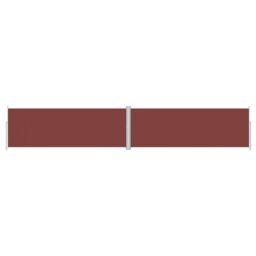 Berkfield Home Retractable Side Awning Brown 180x1000 cm - thumbnail 2