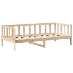 Berkfield Home Day Bed with Roof without Mattress 80x200 cm Solid Wood in Tan - thumbnail 6