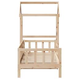 Berkfield Home Day Bed with Roof without Mattress 80x200 cm Solid Wood in Tan - thumbnail 7