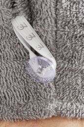 Catherine Lansfield 'Quick Dry' Cotton Turbie Head Wrap Towel Pair in Grey - thumbnail 2