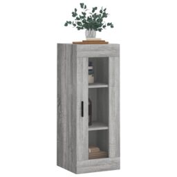 Berkfield Home Wall Mounted Cabinet Grey Sonoma 34.5x34x90 cm - thumbnail 4