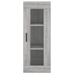 Berkfield Home Wall Mounted Cabinet Grey Sonoma 34.5x34x90 cm - thumbnail 6