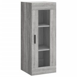 Berkfield Home Wall Mounted Cabinet Grey Sonoma 34.5x34x90 cm - thumbnail 2