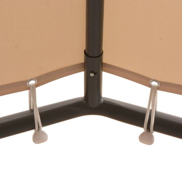 Berkfield Home Gazebo Pavilion Tent Canopy 4x4 m Steel Beige - image 1