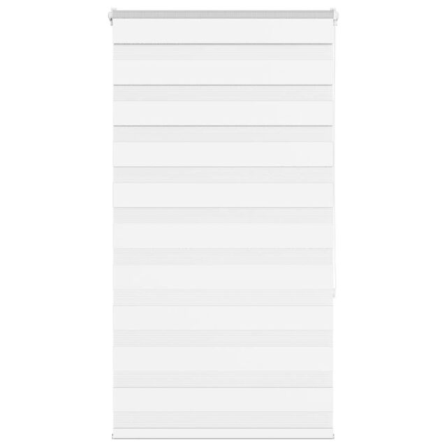 Berkfield Home Zebra Blind White 90x150 cm Fabric Width 85.9 cm Polyester - image 1