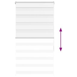 Berkfield Home Zebra Blind White 90x150 cm Fabric Width 85.9 cm Polyester - thumbnail 5