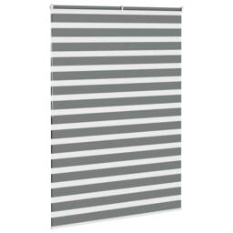 Berkfield Home Elegant Zebra Blind Dark Grey 160x200 cm Fabric Width 155.9 cm Po - thumbnail 4