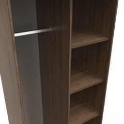 Ready Assembled 2 U Fuji Open Wardrobe (Ready Assembled) in Walnut - thumbnail 4