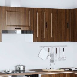 Berkfield Home Kitchen Wall Cabinet¬†Porto Brown Oak Engineered Wood - thumbnail 3