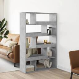 Berkfield Home Bookcase Concrete Grey 100x33x156.5 cm Engineered Wood - thumbnail 2