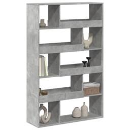 Berkfield Home Bookcase Concrete Grey 100x33x156.5 cm Engineered Wood - thumbnail 3