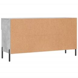 Berkfield Home Shoe Bench Concrete Grey 102x35x55 cm Engineered Wood - Size: 102 x 35 x 55 cm - thumbnail 8