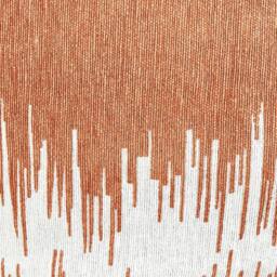 Wyld and Coco Cotton Pouffe 50 x 30 cm - White Orange Gradient - thumbnail 4