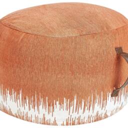 Wyld and Coco Cotton Pouffe 50 x 30 cm - White Orange Gradient - thumbnail 2