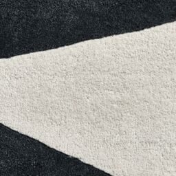 The Rug Shop UK Black Wool Modern Geometric Abstract Luxurious Easy To Clean Area Rug - Size: 150 cm x 230 cm - thumbnail 3