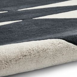 The Rug Shop UK Black Wool Modern Geometric Abstract Luxurious Easy To Clean Area Rug - Size: 150 cm x 230 cm - thumbnail 8