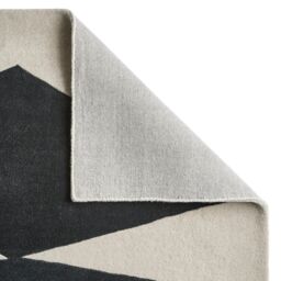 The Rug Shop UK Black Wool Modern Geometric Abstract Luxurious Easy To Clean Area Rug - Size: 150 cm x 230 cm - thumbnail 9
